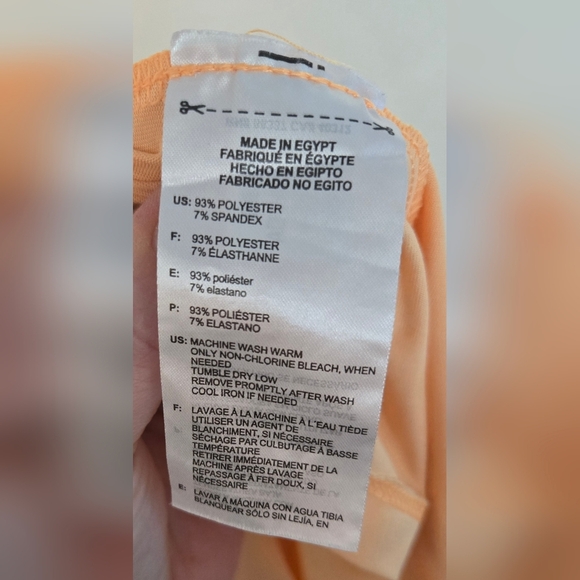 Adidas Women's Golf Pullover Mock Neck Quarter Zip Long Sleeve Large Peach Color - Picture 6 of 7